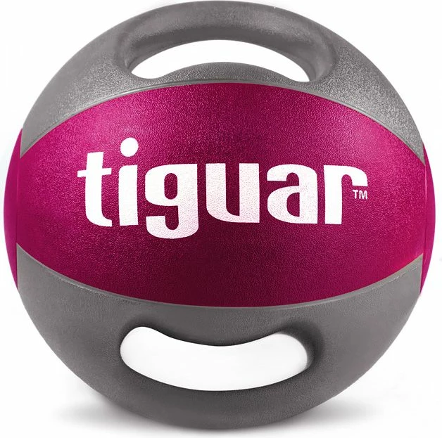 Medicinska žoga s trakovi Tiguar, 5 kg, za moške in ženske