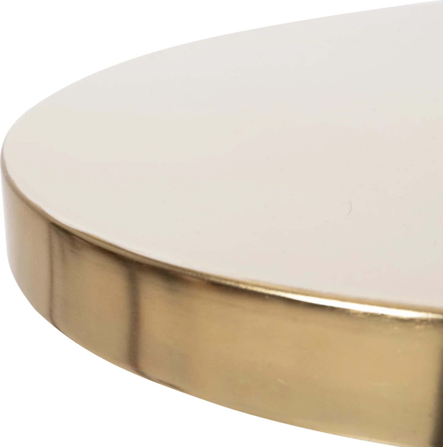 Pomožna miza AMBUR FH4238.03 kovinska v ecru-zlati barvi Φ40,5x62Hcm