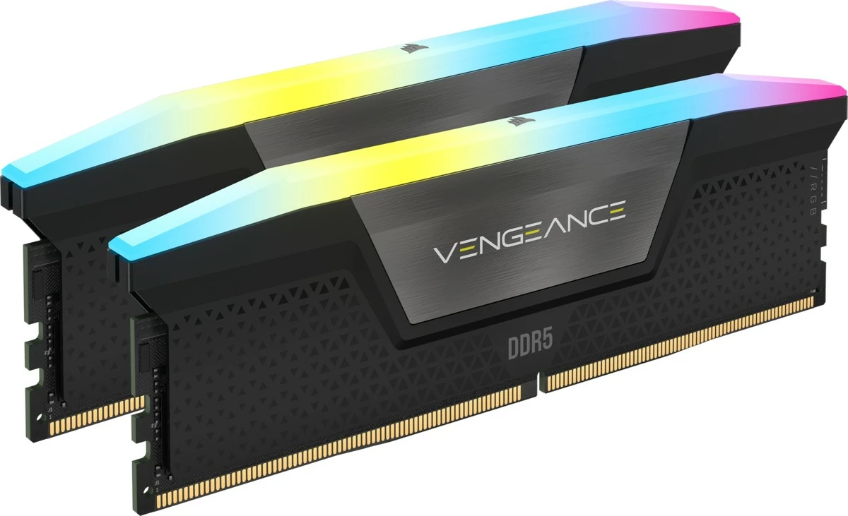 RAM pomnilnik Corsair Vengeance RGB 32GB (2x16GB) DDR5 5600MHz črn