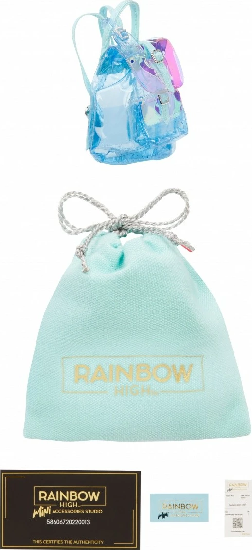 Set torbic za punčke, Rainbow High Accessories Studio Series 1, mešanica