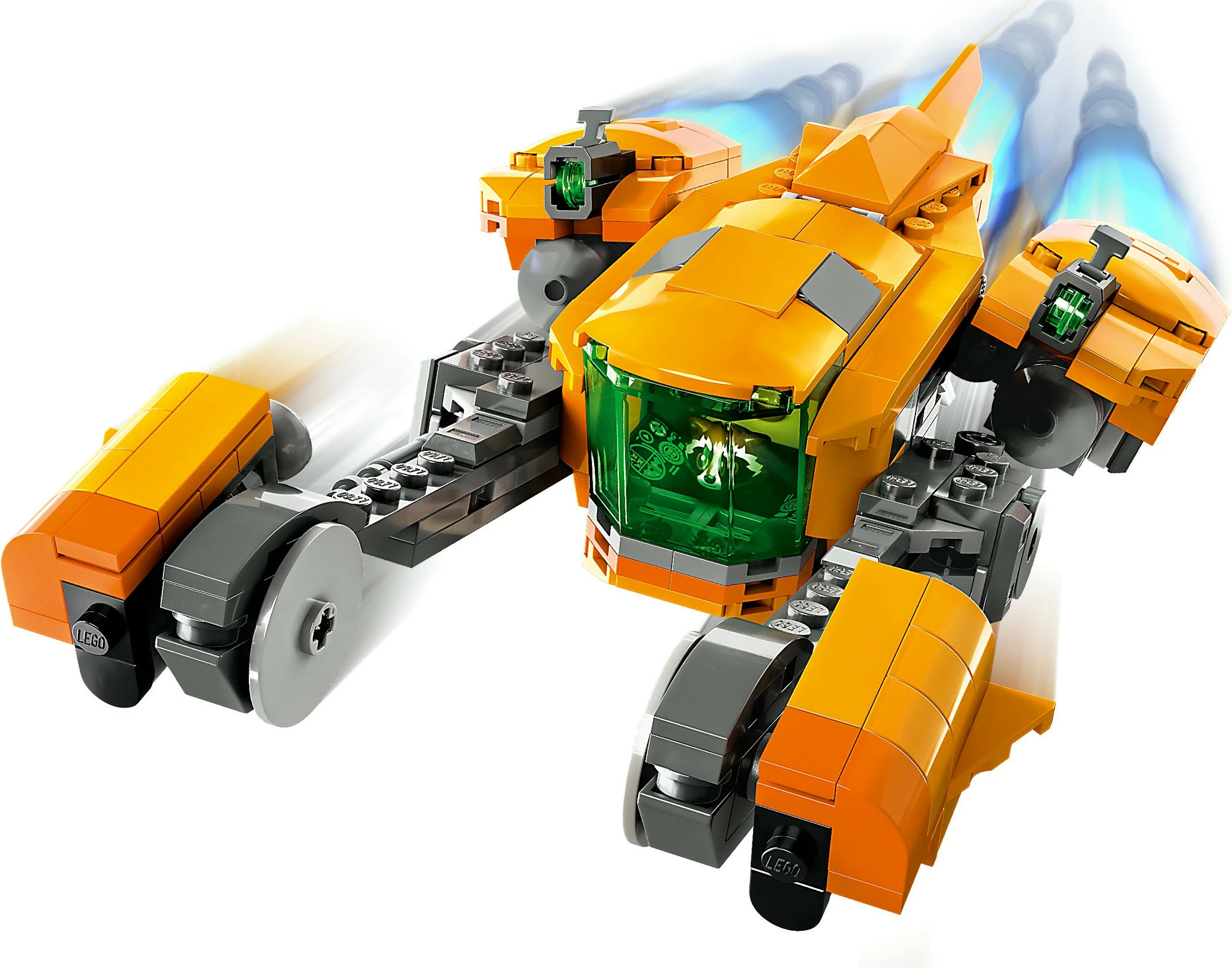 Gradbeni set LEGO Marvel Baby Rocketovo plovilo, 330 kosov, večbarvno