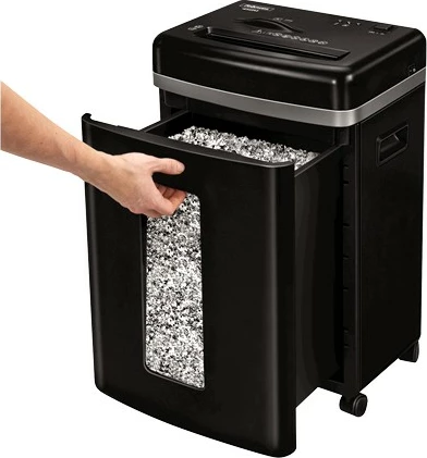 Mikrorezalnik Fellowes Powershred 450M, 22 L, 9 listov, črn