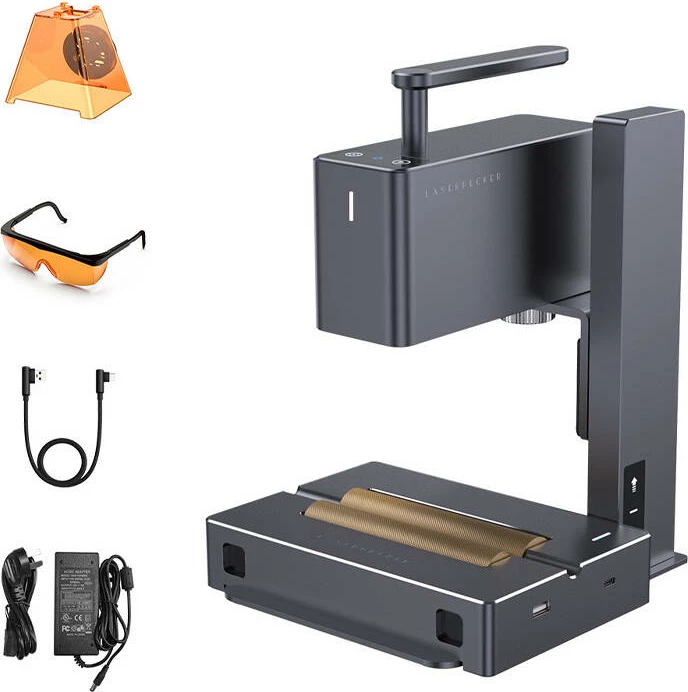 Graverka z laserjem LaserPecker L2 Suit Version, 5 W, črna