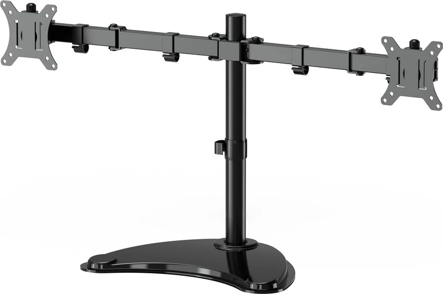 Namizni nosilec za 2 monitorja, 13–32", Gembird MS-D2ST-02, črn