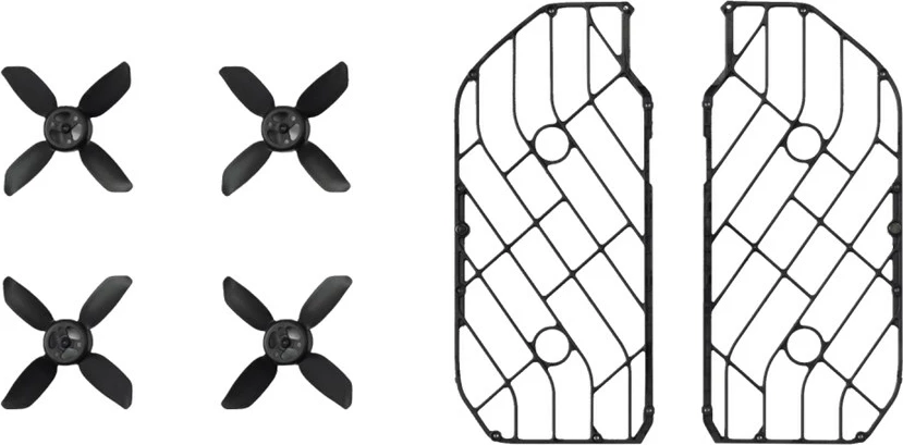 Rezervni komplet za dron HOVERAir X1 PRO & PROMAX, SP86H020, teknopolimer, črn