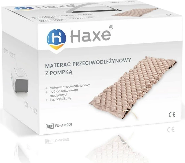 Vzmetnica proti preležninam Haxe FU-AM0001 z zračno črpalko, bronasta