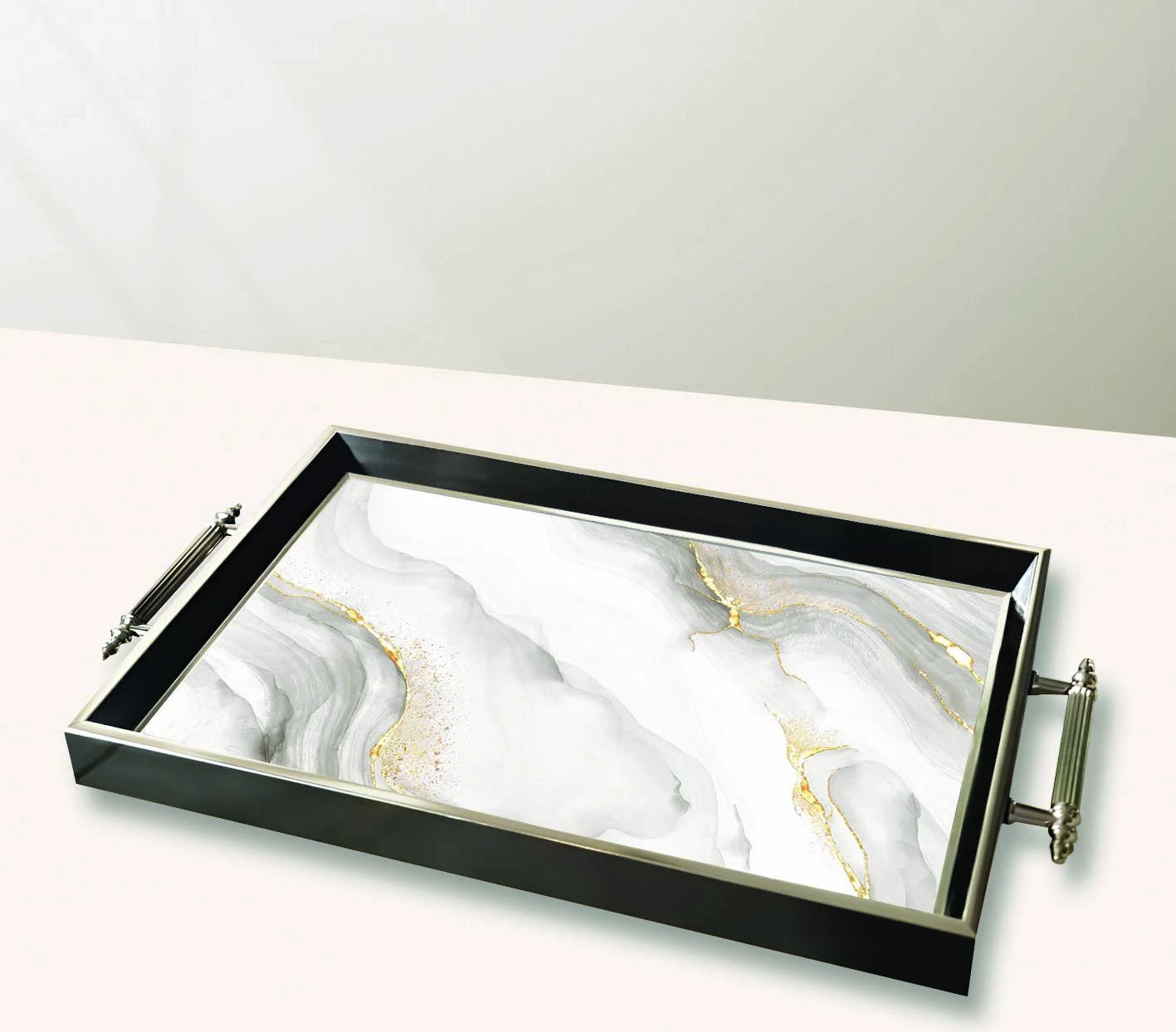 Stekleni pladenj Aberto Design TPG10023, večbarven