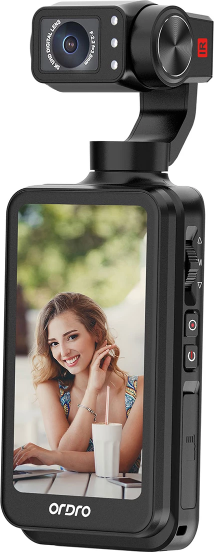 Žepna kamera 3-osni gimbal Ordro Pocket M5, 5K, črna