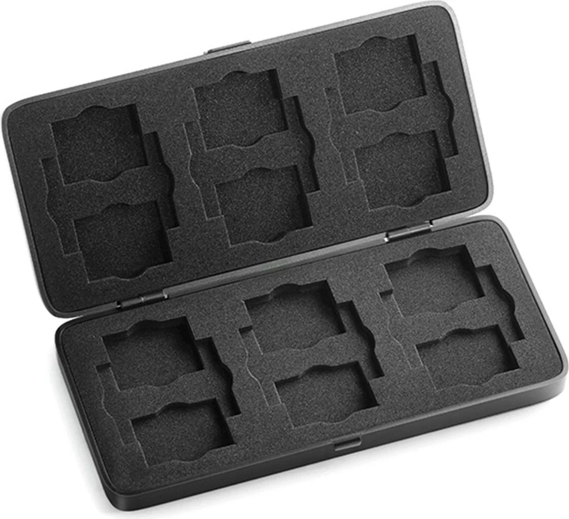 Držalo za pomnilniške kartice Orico, 12×SD, 6×CF, črno-modro