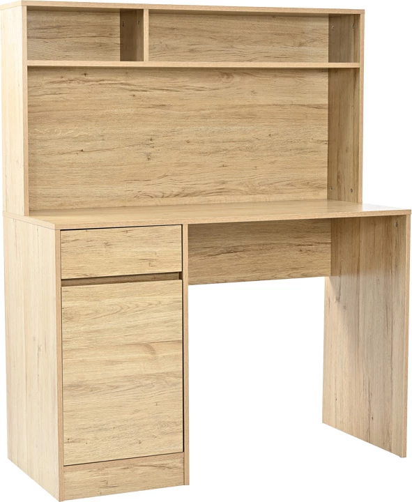 Pisalna miza z regalom Secreta, hrast, 110x50x135 cm