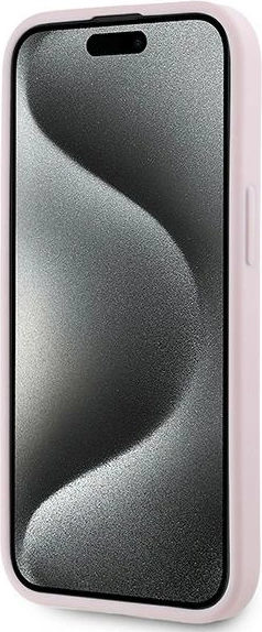Ovitek Diagonal Quilted Script za iPhone 15/14/13, rožnat, Karl Lagerfeld