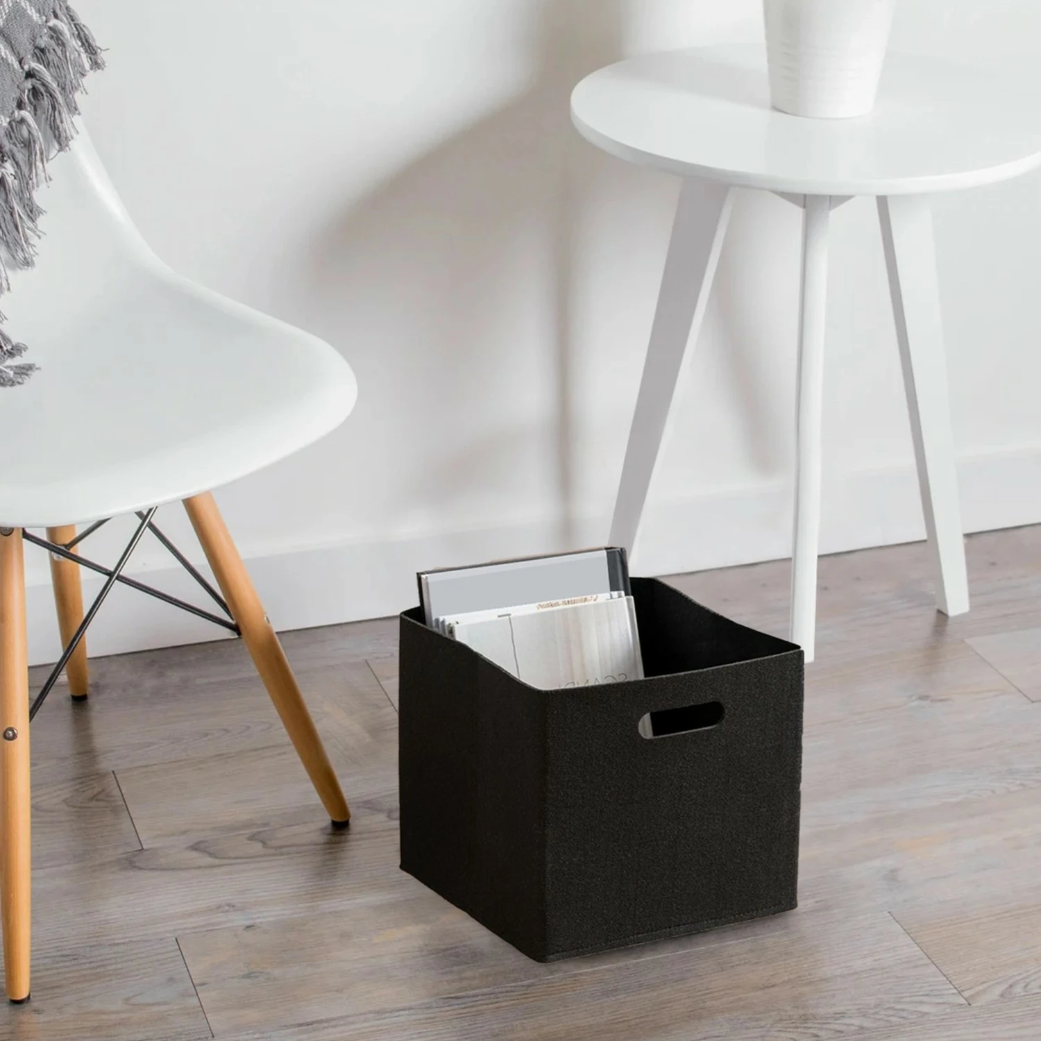 Organizator za mizo iz 100% filca, črn, Evila Originals HMY-6368, 24x24x24 cm