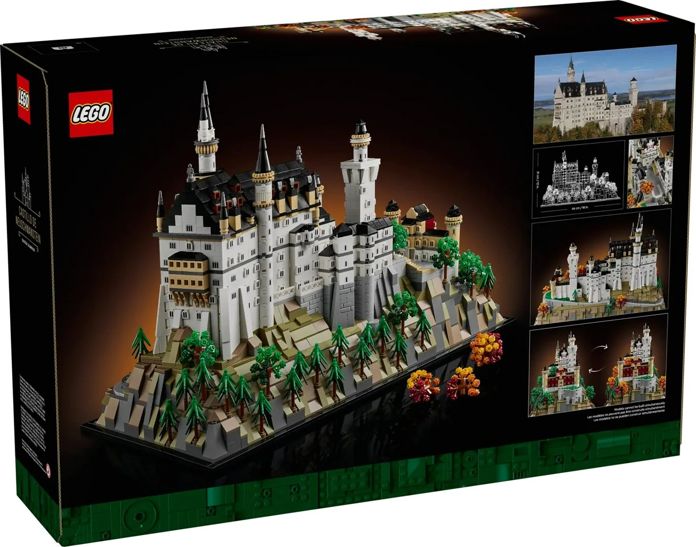 Model gradu Neuschwanstein, LEGO Architecture 21063, za odrasle