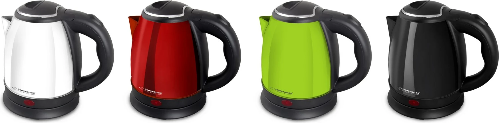 Električni čajnik Parana Esperanza EKK128R, 1 L, rdeče-črn, 1350 W