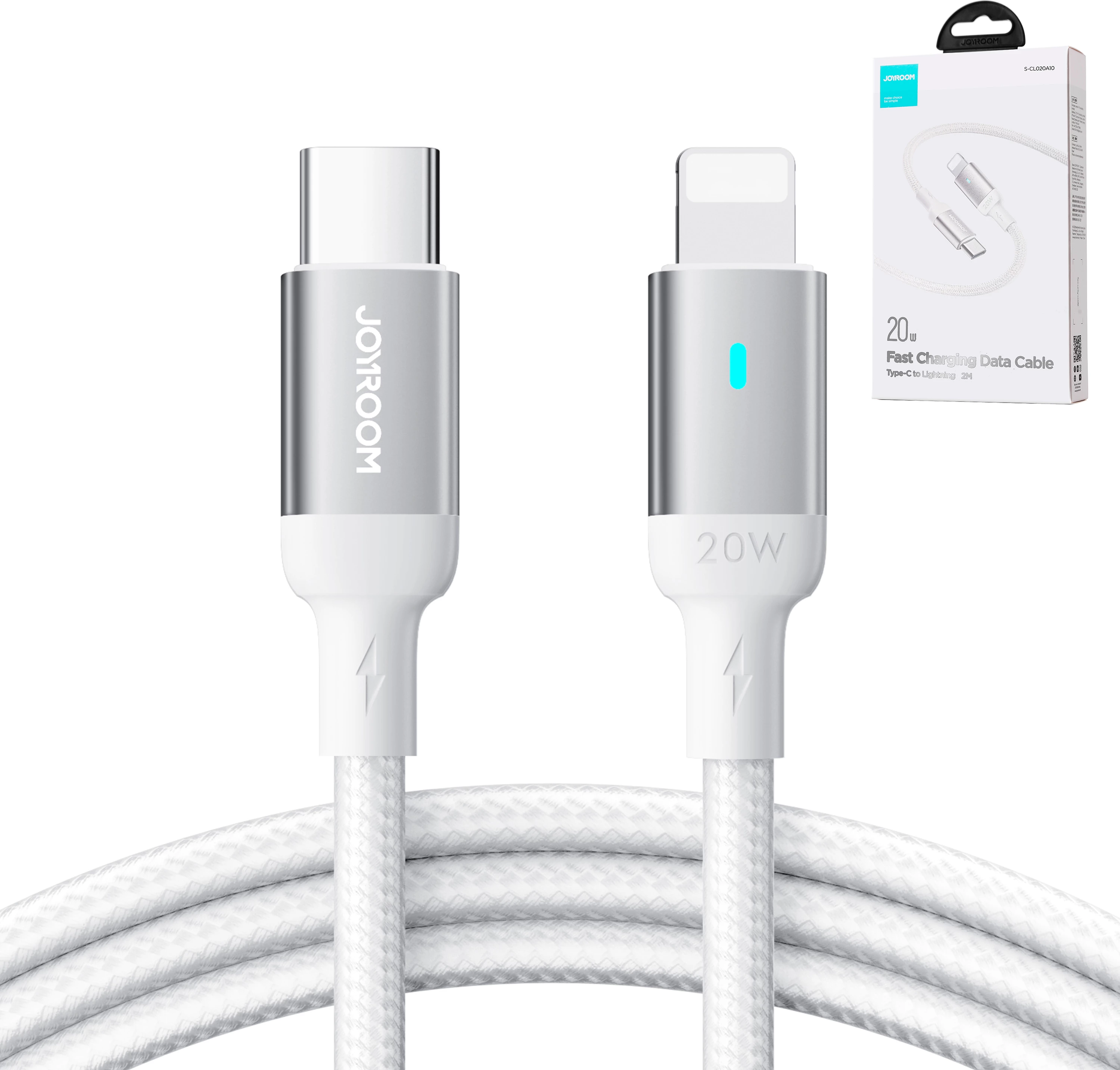 Kabel USB-C na Lightning Joyroom Extraordinary Series A10, 2 m, 20 W, bel