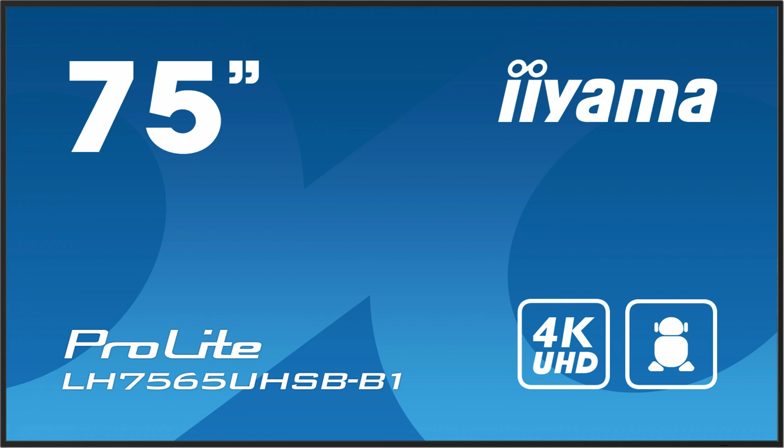 Profesionalni 75-palčni 4K Ultra HD LED monitor, Wi‑Fi, črn iiyama ProLite LH7565UHSB-B1