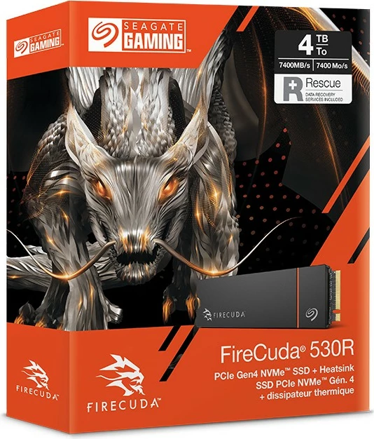 Visokozmogljiv SSD 2TB Seagate FireCuda 530R, PCIe Gen4x4 NVMe M.2, s hladilnikom