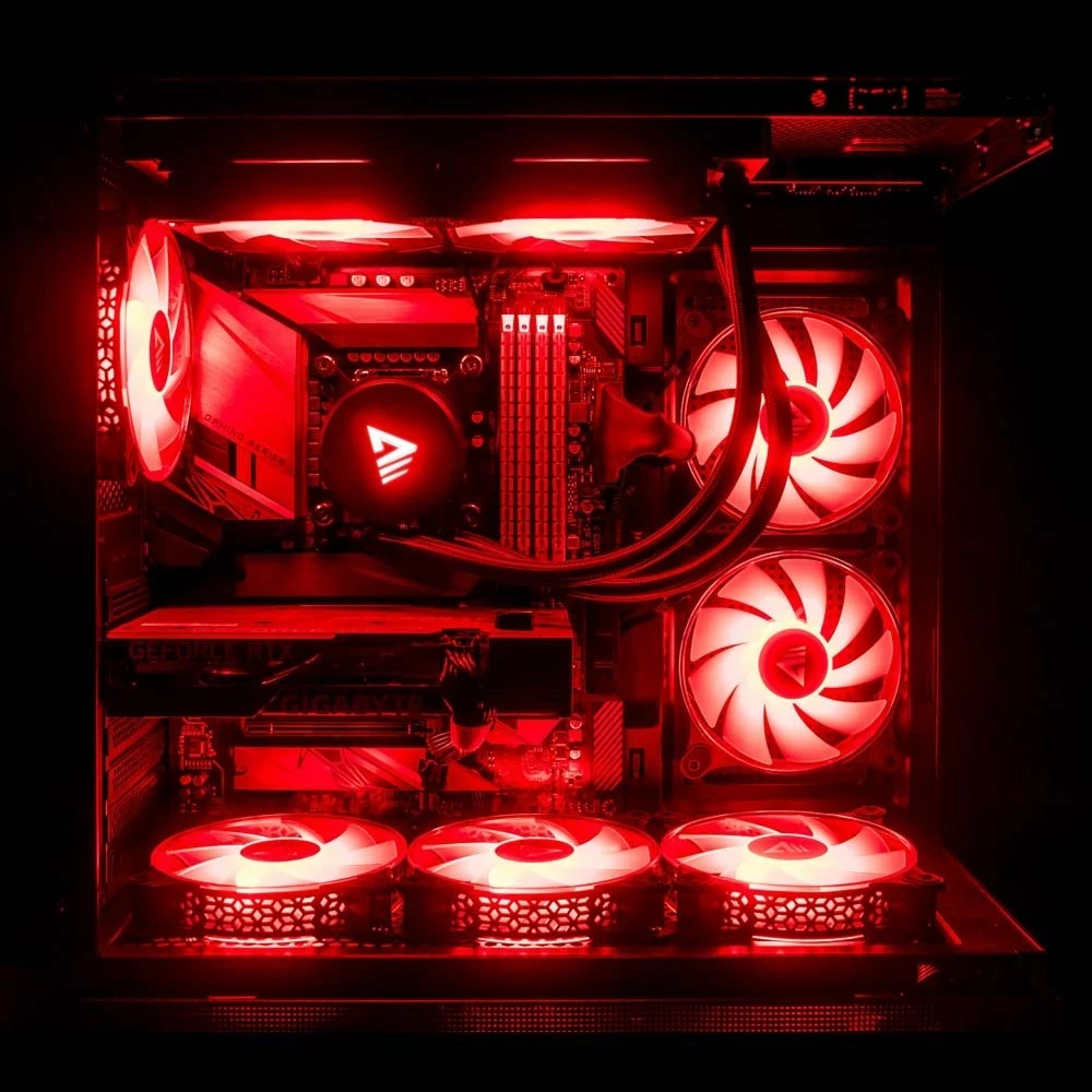 Vodna hlajenja za ohišje Savio VELOX 240MM, 2x12 cm, RGB, črno