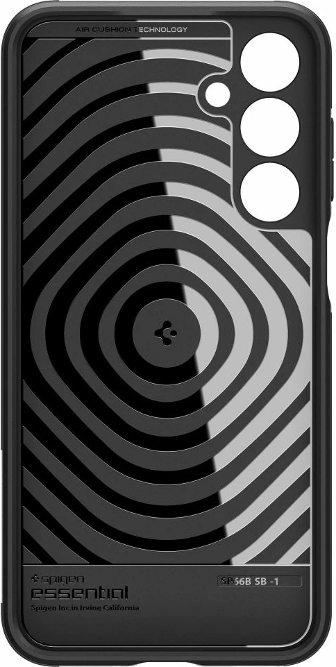 Ovitek za telefon Spigen Essential SandBlast za Samsung Galaxy M35 5G, črn
