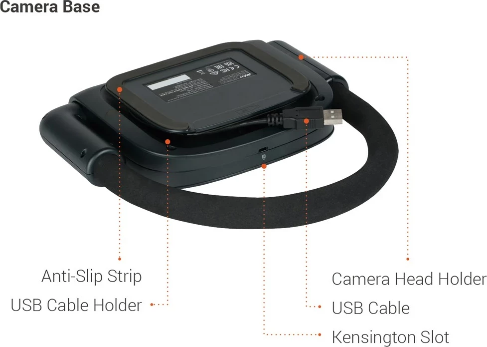 Dokumentarna kamera AVer U70i, 4K Ultra HD, 16x povečava, USB 2.0, črna