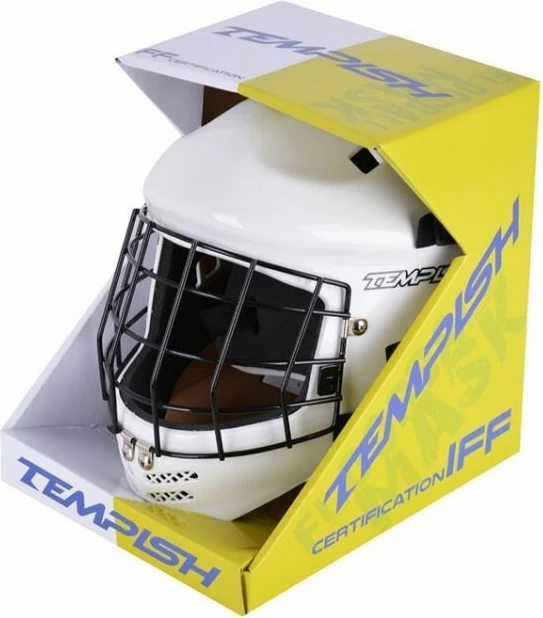 Maska za vratarja Tempish, moška, bela