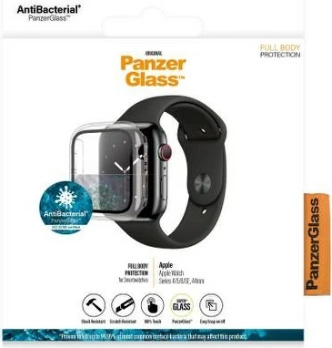 Ovitek PanzerGlass za Apple Watch 4/5/6/SE, 44 mm, prozoren