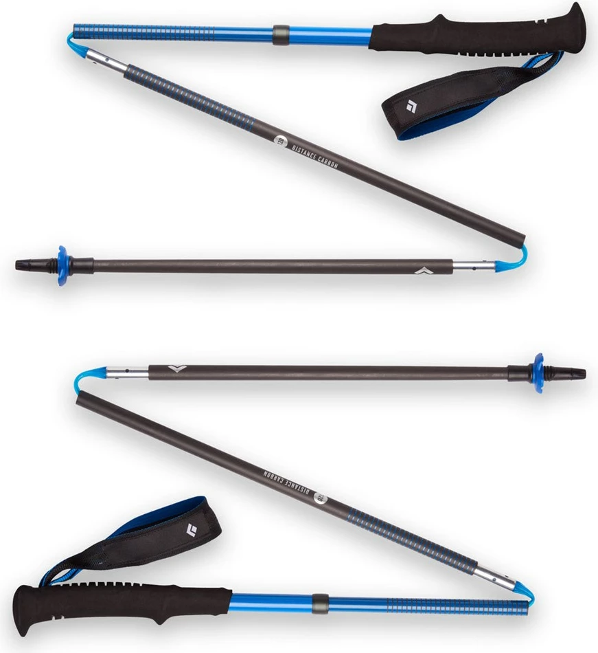 Palica za treking Distance Carbon Z-Pole Black Diamond, zložljiva, unisex, črna