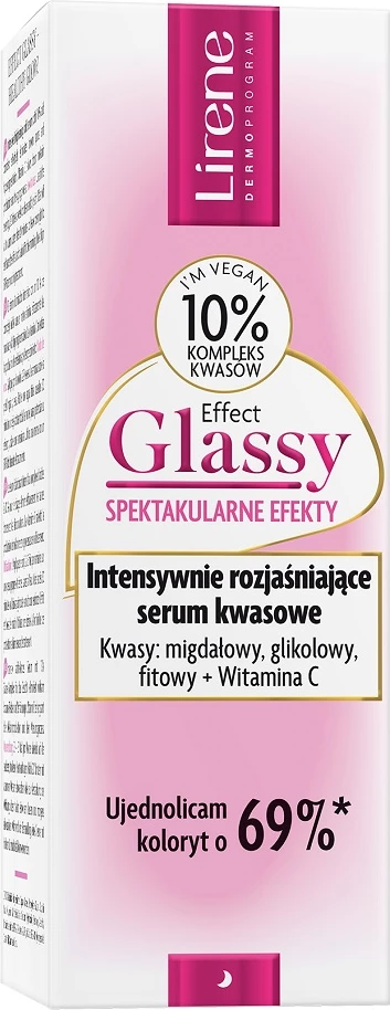 Intenzivno posvetljujoči serum za obraz, Lirene Effect Glassy, za ženske, 30 ml