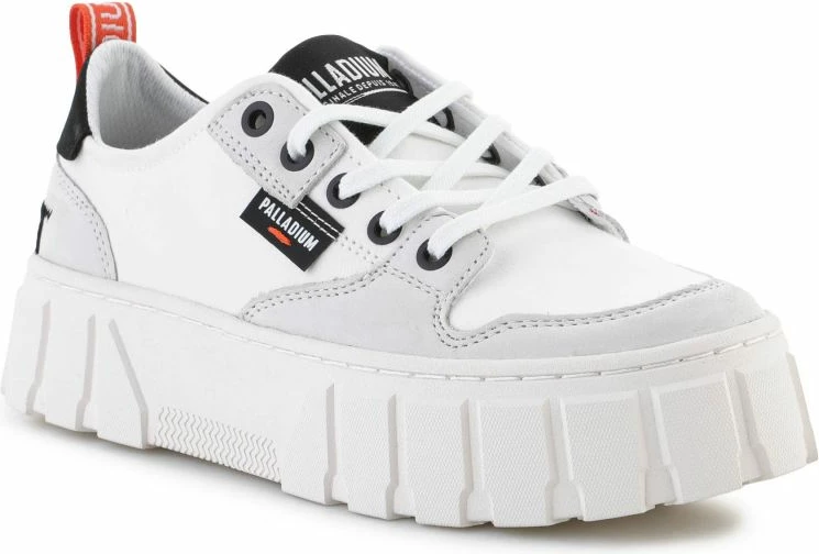 Čevlji za ženske Palladium Pallatower Lo W, beli in sivi