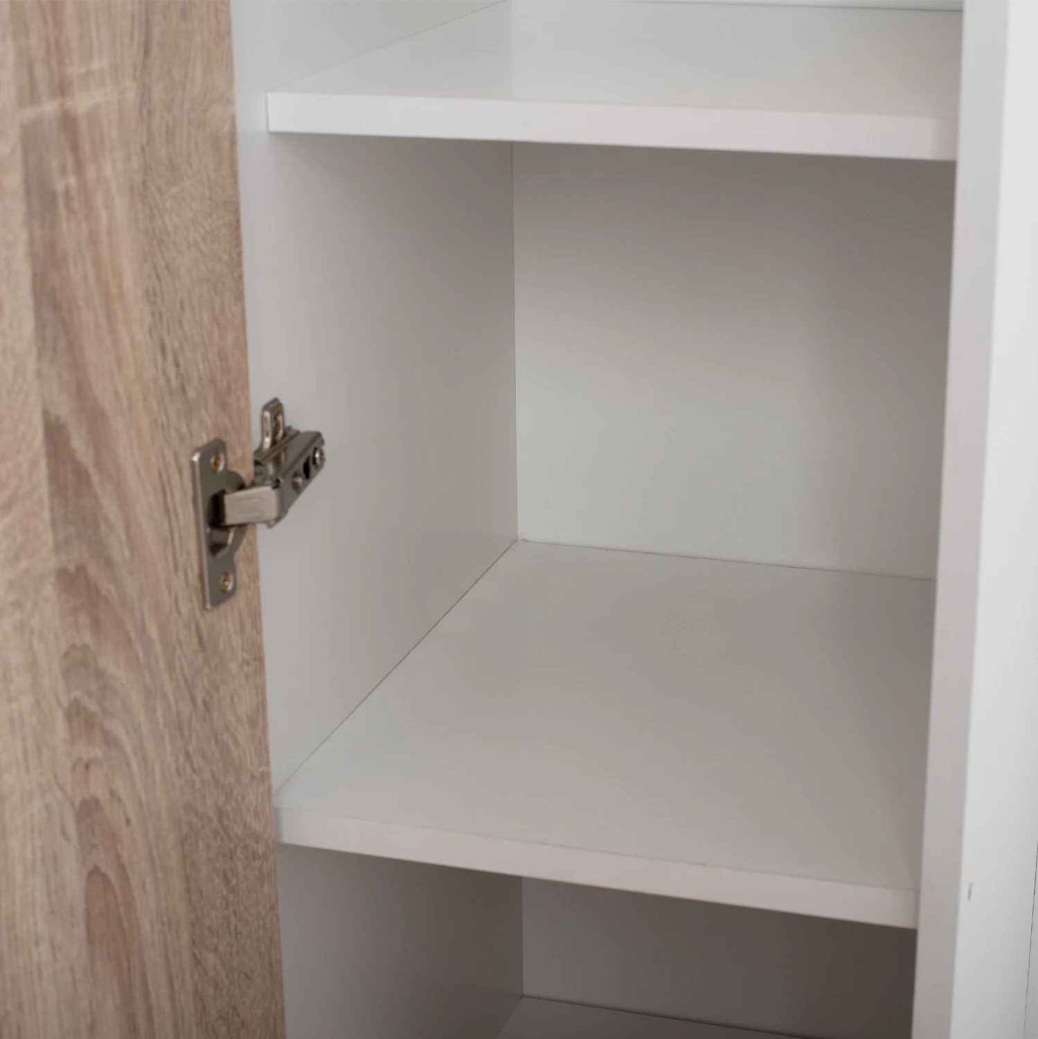 Pohištvo za predsobo z ogledalom Janice FH2264 Sonama Bela 70,3x37,1x181,8 cm