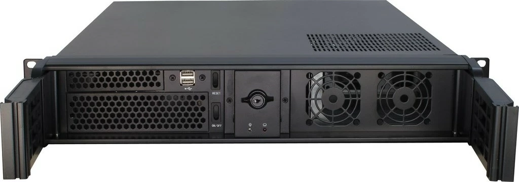 Računalniško ohišje rackmount 2U Inter-Tech 2U-2098-SL, industrijsko, črno