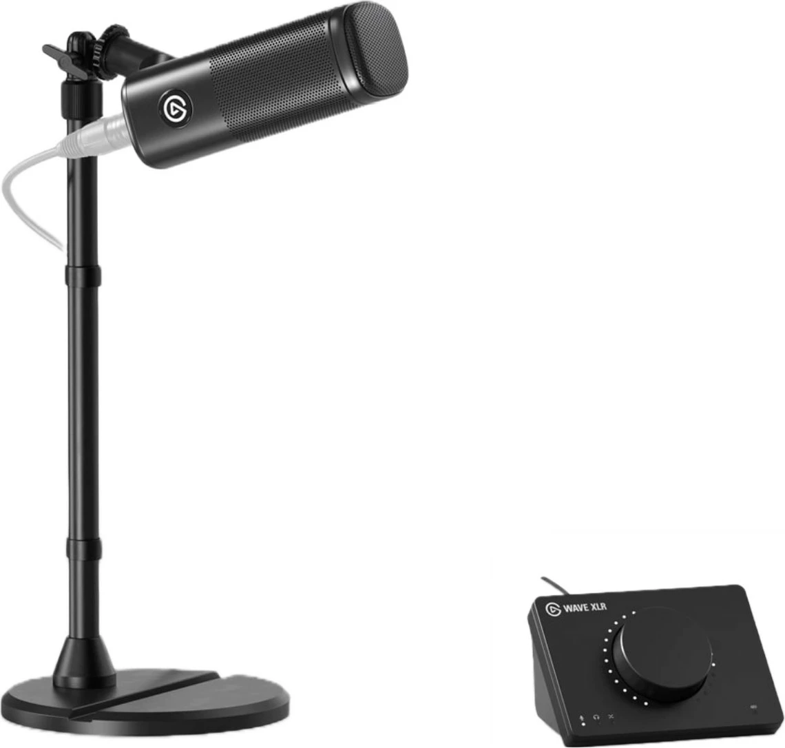 Mikrofon za računalnik Elgato Wave DX, 24-bitni, 96 kHz, mini XLR, črn