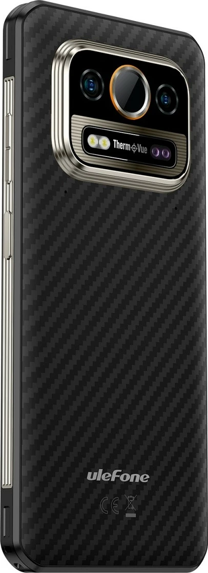 Robusten pametni telefon z termično kamero Ulefone Armor 25T 4G, 6/256GB, IP69K, Thermal Vision, Frost Black
