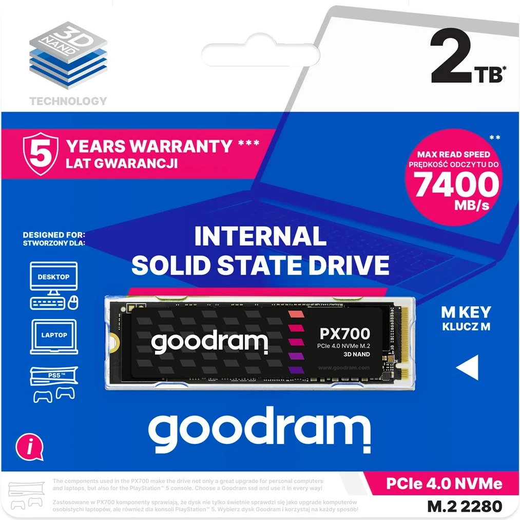 SSD Goodram PX700, 2,05 TB, PCI Express 4.0
