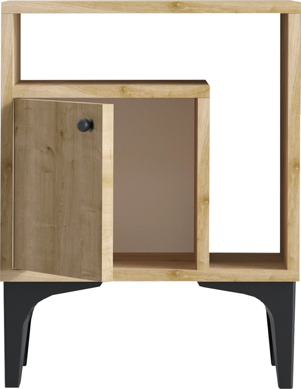 Nočna omarica Nuno, Hanah Home, hrast safir