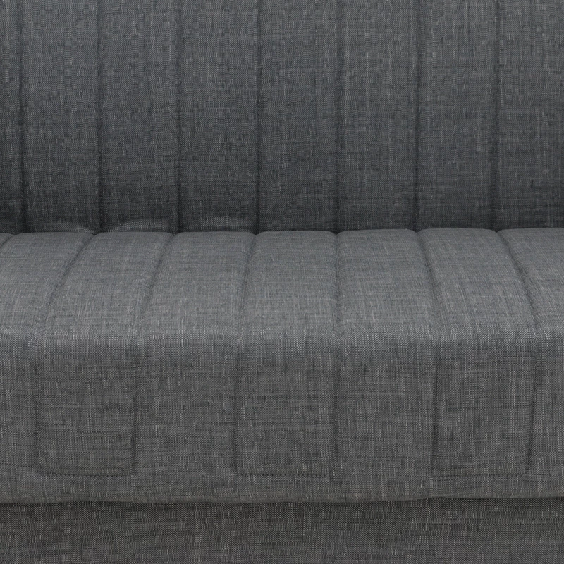 Raztegljiv trosed s shranjevalnim prostorom Romina, antracit blago, 190x75x85 cm