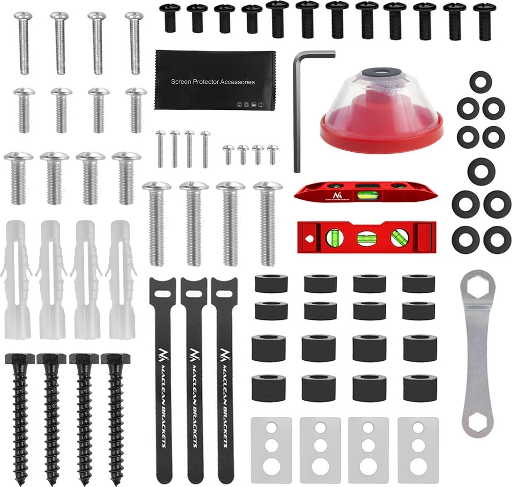Stenski nosilec za TV Maclean MC-789, za 32–85", VESA 600x400, 60 kg, črn