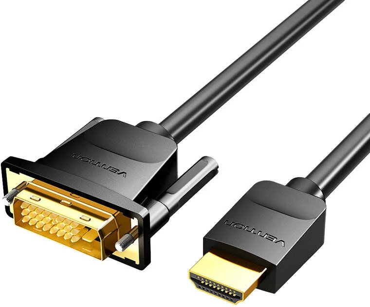 Video kabel Vention HDMI na DVI (24+1), 3 m, 4K 60Hz/1080P 60Hz, črn