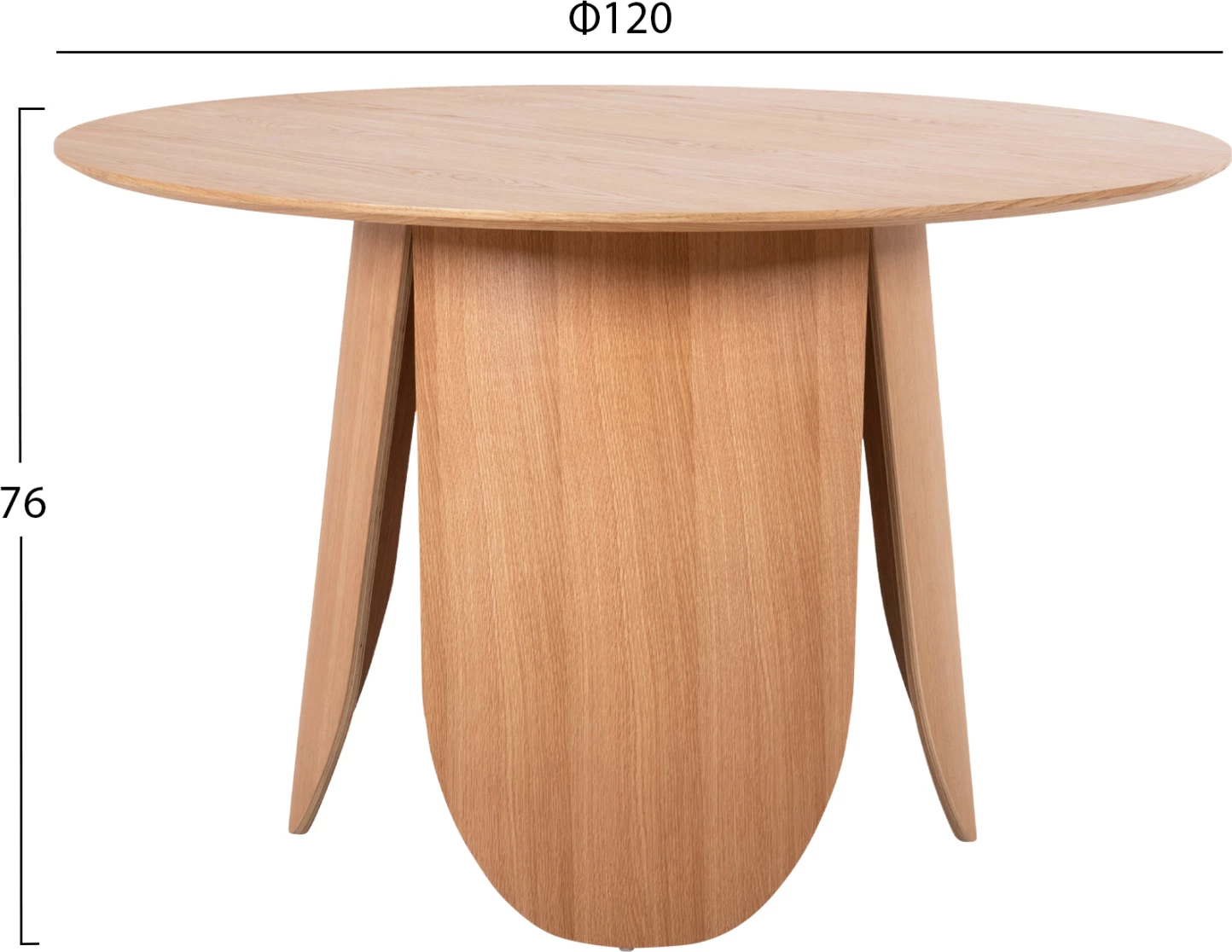 Jedilni set 5 kosov FH11972 miza DENTY in 4 stoli VELP (hrast-siva)