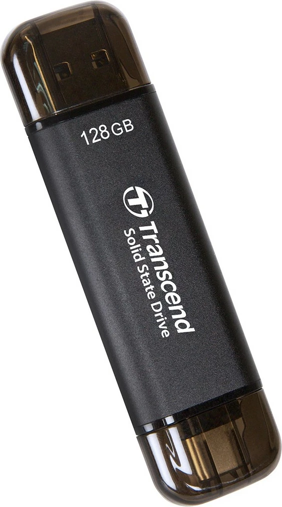Zunanja SSD 128GB Transcend ESD310C, USB-C USB 3.2 Gen 2x1, črn