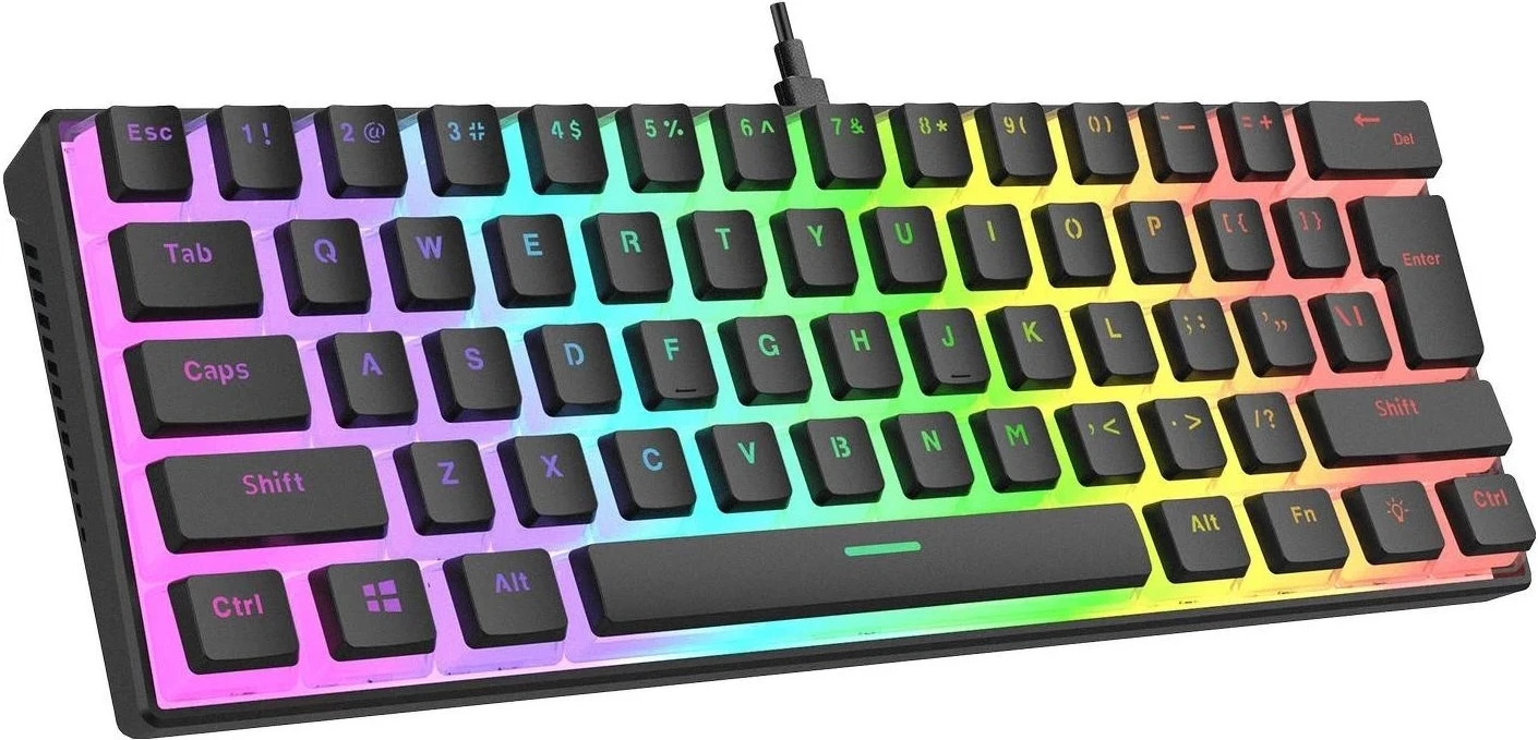 Mehanska tipkovnica Rampage RADIANT K11 RGB, črna