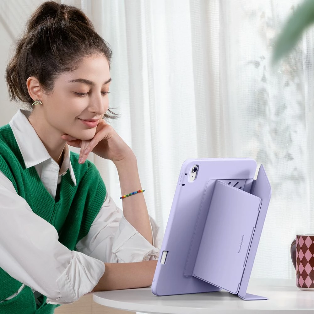 Zaščitna prevleka Flip Hybrid za iPad Air 13" 1/2, ESR, vijolična