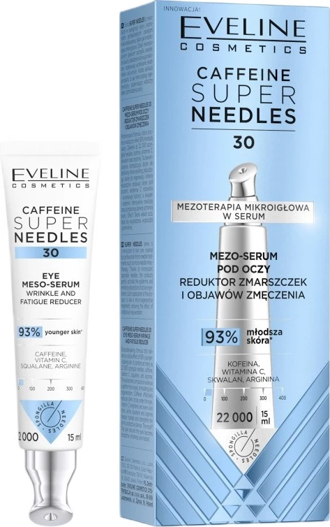 Mezo-serum za oči Eveline Cosmetics Caffeine Super Needles 30, 15 ml