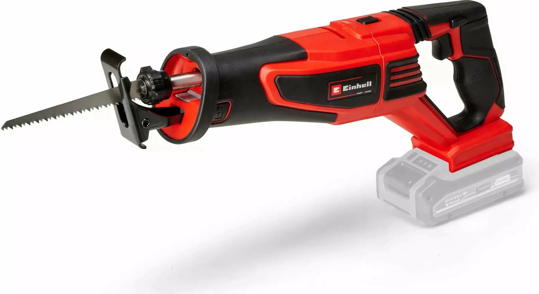 Reciprocna žaga, Einhell TE-AP 18/28 Li BL Solo, brezkrtačna, 18 V, brez kabla, črno/rdeča
