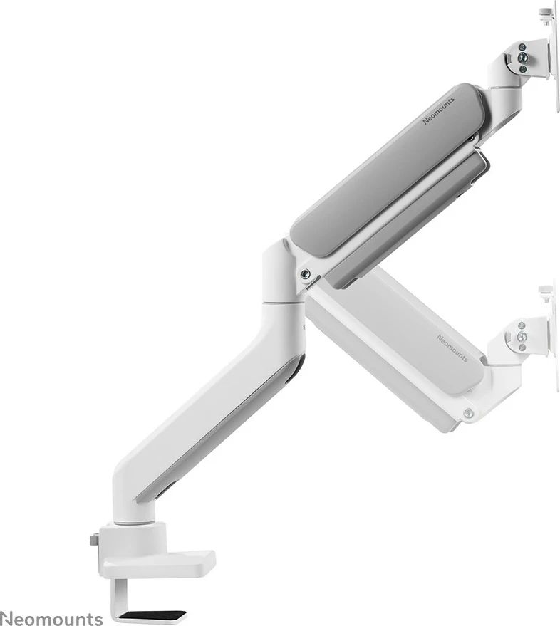 Nosilec za monitor Neomounts DS70-450WH1, plinski vzmet, Topfix, 17–42 in, 15 kg, bel