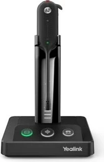 Brezžične mono slušalke Yealink WH63 Portable UC, 54 h v pripravljenosti, z osnovo za polnjenje, črne