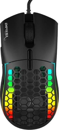 Gaming miš Inca IMG-GT20, 10000 DPI, RGB, 7 gumbov, USB, črn