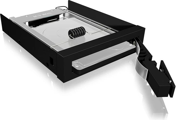 Ohišje ICY BOX IB-2217ASTS, 3,5", za 2,5" SATA SSD/HDD, aluminij, črn
