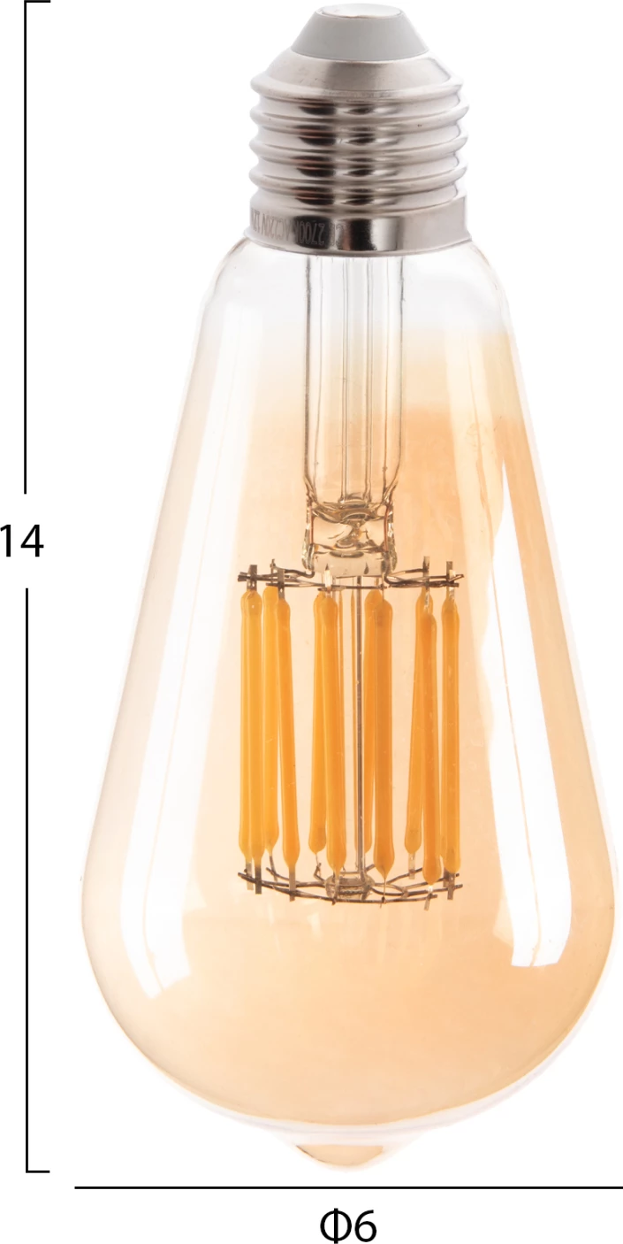 Žarnica LED filament 12W E27 3000K zlata