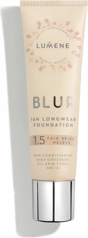 Tekoči puder Lumene Blur 16h Longwear SPF15 1.5 Fair Beige 30 ml